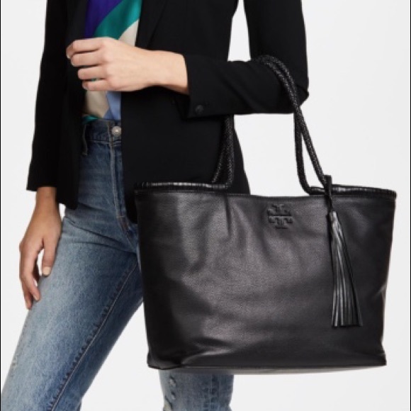 Tory Burch Black Taylor Tote Bag - Picture 2 of 8